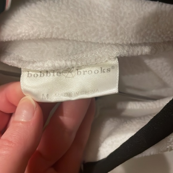 Vintage black and white fleece zip up - Picture 3 of 4